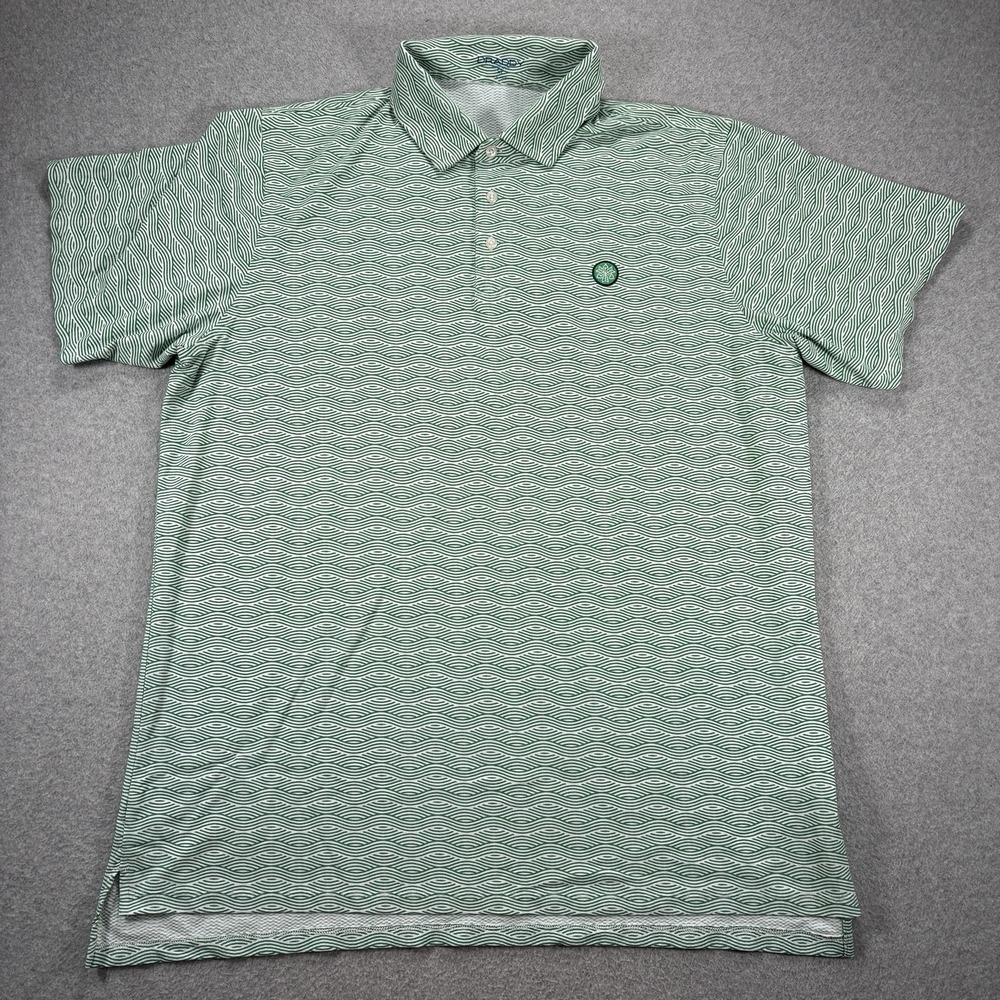 B Draddy Sport Mens XL Green Golf Polo Country Club of The Rockies